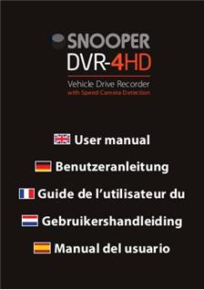Snooper DVR 4HD manual. Camera Instructions.
